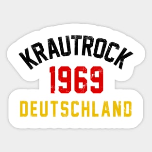 1969 Krautrock Deutschland Sticker